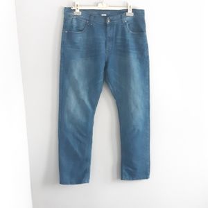 PD&C Men's Garet Blue Straight Fit Jeans - Size 36W x 32L